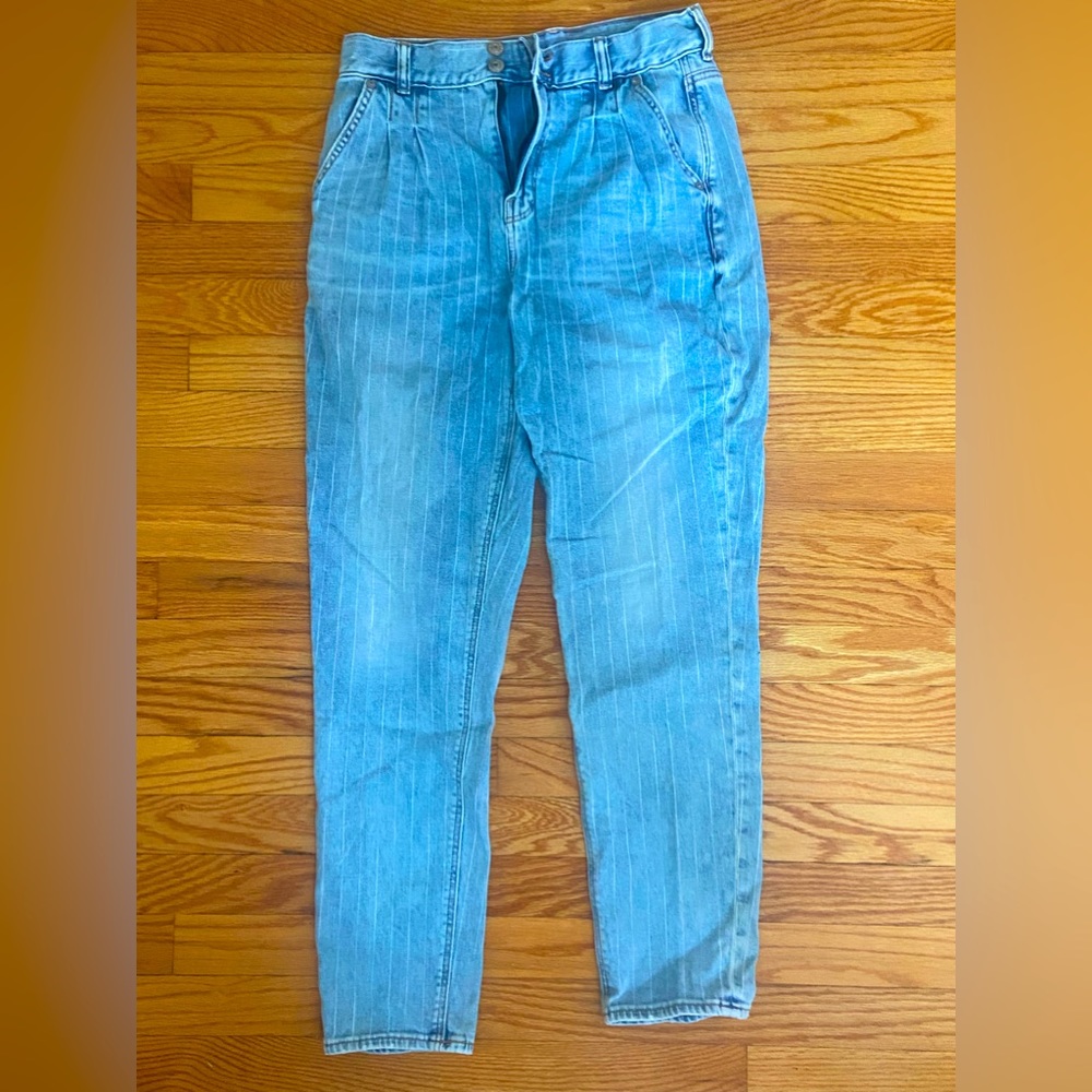 Pin stripe jeans